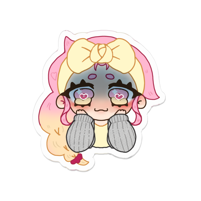 みててみこくこ(圧) アクリルバッジ - 50 x 50 (mm)
