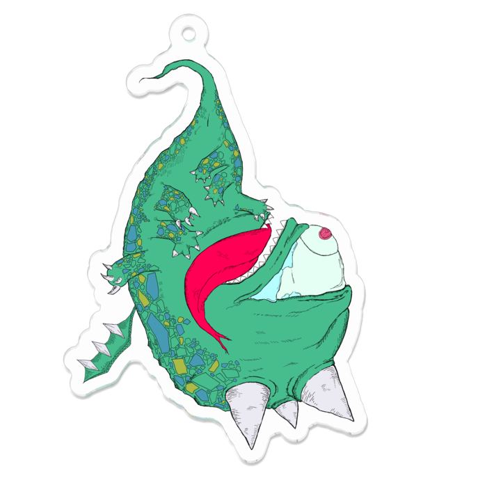 アクリルキーホルダー - 70 x 70 (mm)