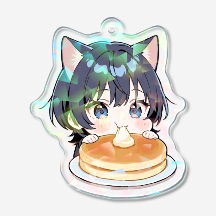 ホログラムアクリルキーホルダー - 50 × 50mm