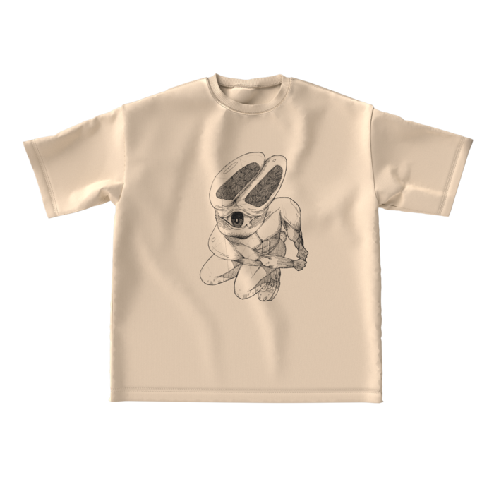 ぱわふるうさぎくんTシャツ - L - 正面