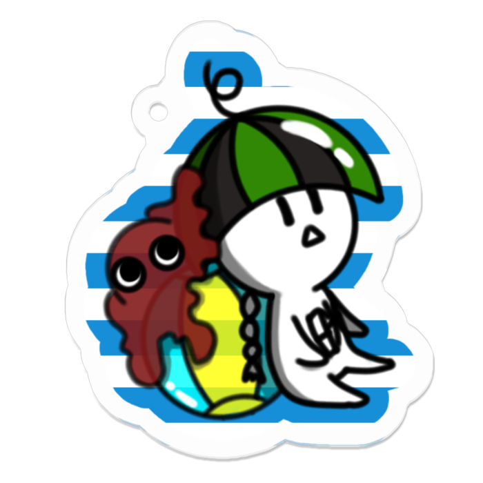 アクリルキーホルダー - 50 x 50 (mm)