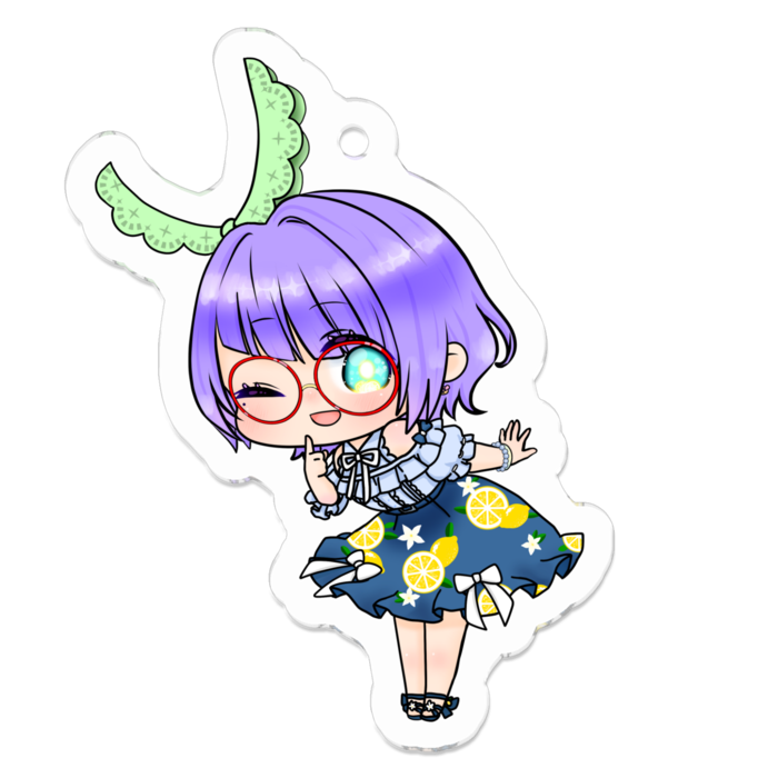 アクリルキーホルダー - 50 x 50 (mm)