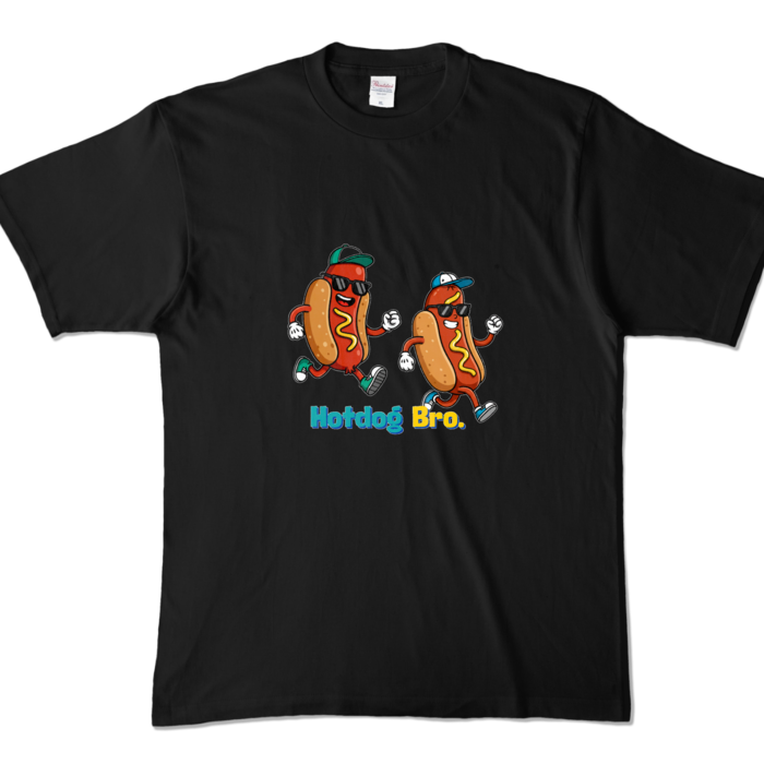 カラーTシャツ - XL - ブラック (濃色)