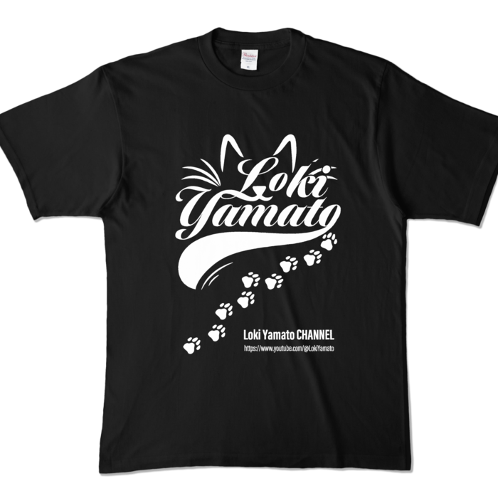 Loki Yamato ロゴTシャツ - XL - ブラック (濃色)