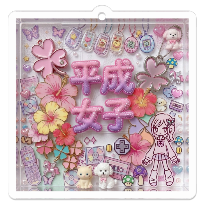 アクリルキーホルダー - 50 x 50 (mm)
