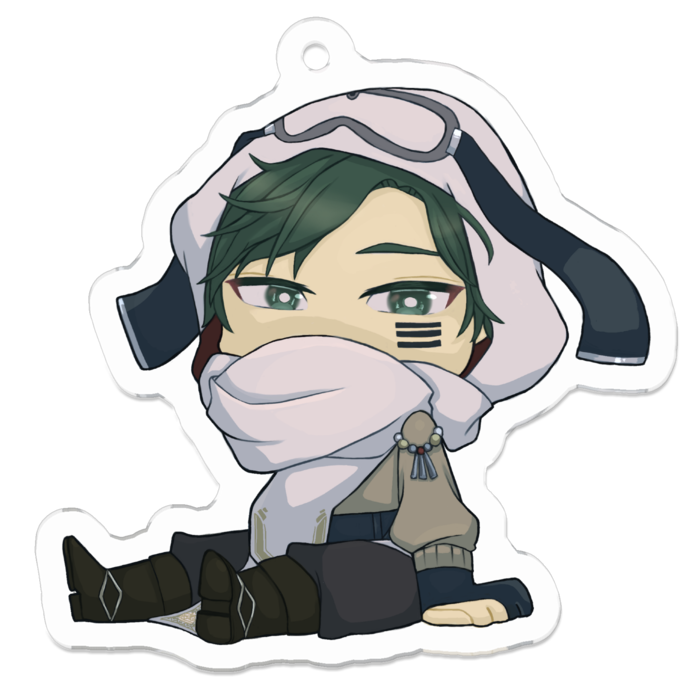 アクリルキーホルダー - 50 x 50 (mm)