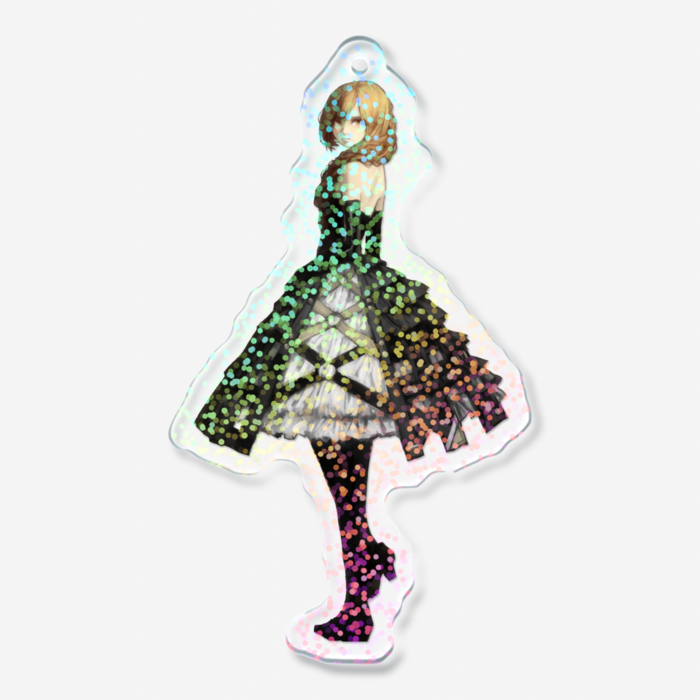 ホログラムアクリルキーホルダー - 70 × 70mm(2)