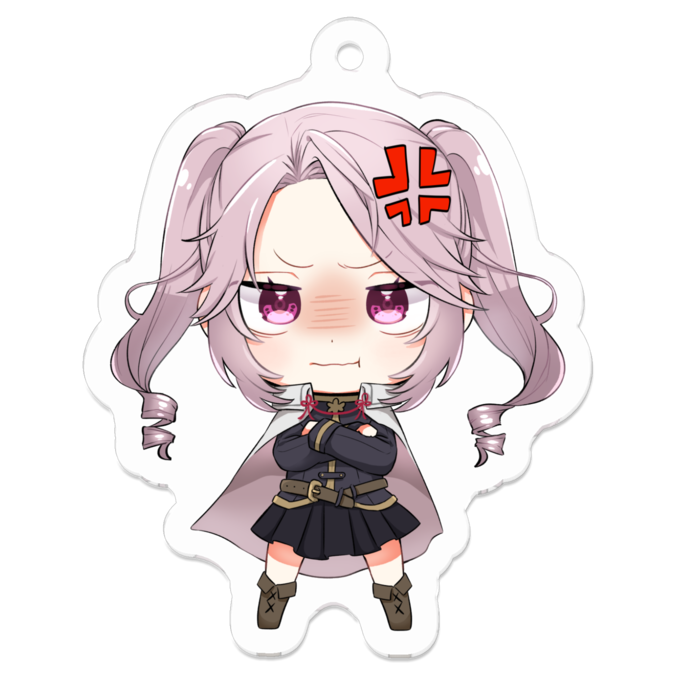 アクリルキーホルダー -怒-50 x 50 (mm)(3)