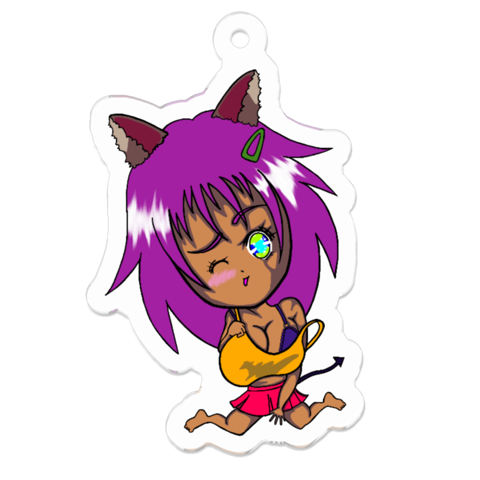 アクリルキーホルダー(コーティング) - 50 x 50 (mm)