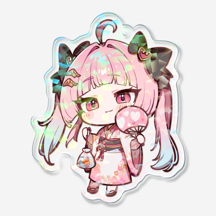 ホログラムアクリルキーホルダー - 70 × 70mm