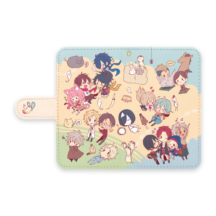 手帳型Androidケース - S - ストラップ穴 あり