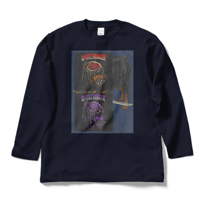 ロングスリーブTシャツ - L - ネイビー