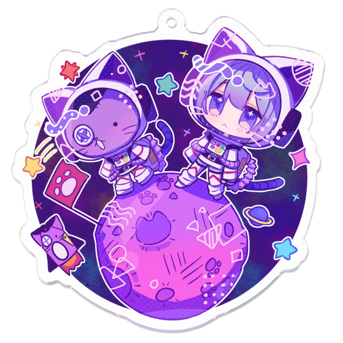 アクリルキーホルダー - 70 x 70 (mm)