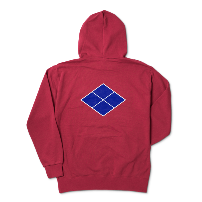 パーカー - XL - バーガンディ