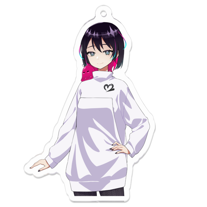 アクリルキーホルダー 笑み