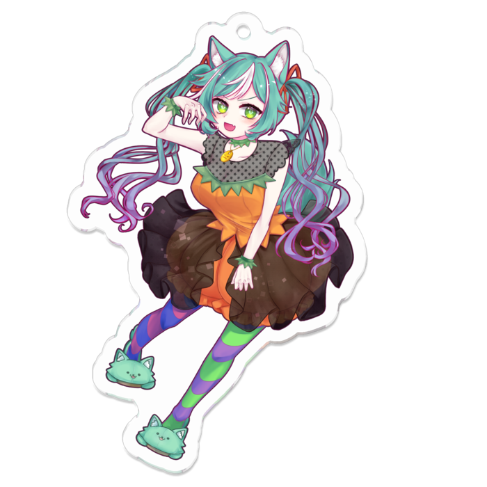 アクリルキーホルダー（コーティング） - 70 x 70 (mm)