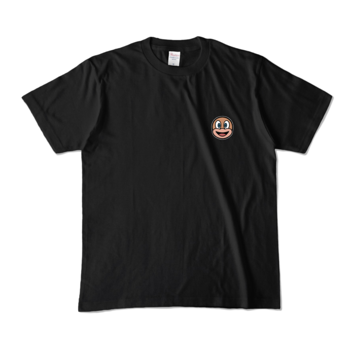 ハッピー(スモールロゴ)Tシャツ - M - ブラック (濃色)