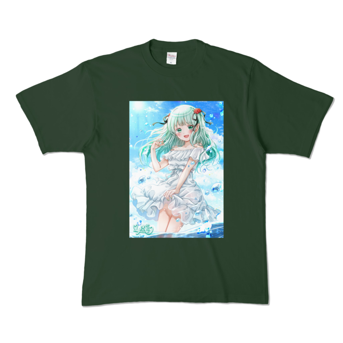 カラーTシャツ - XL - フォレスト (濃色)