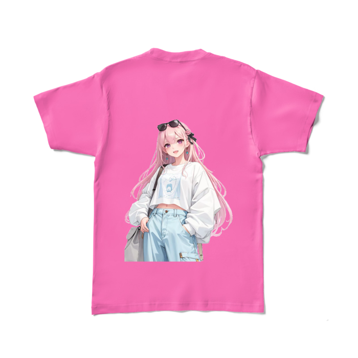 カラーTシャツ - L - ピンク (濃色)