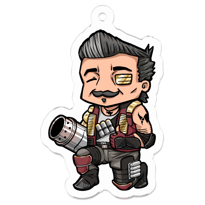 アクリルキーホルダー - 50 x 50 (mm)