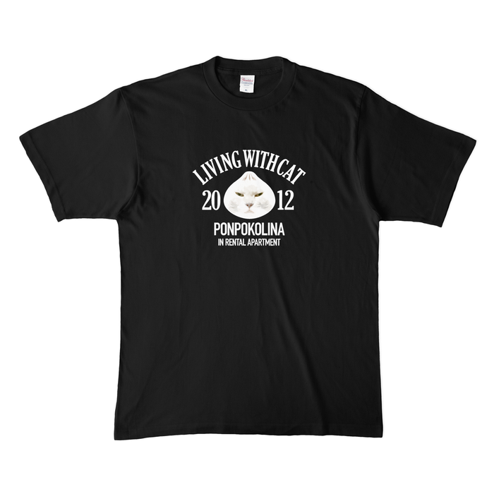 肉まんポンコTシャツ 半袖(ブラック)メンズXL