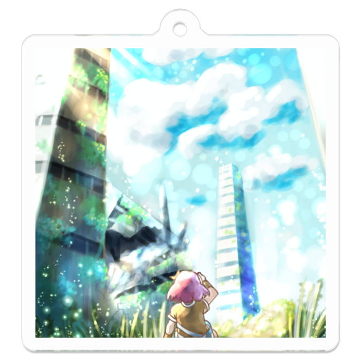 アクリルキーホルダー - 50 x 50 (mm)