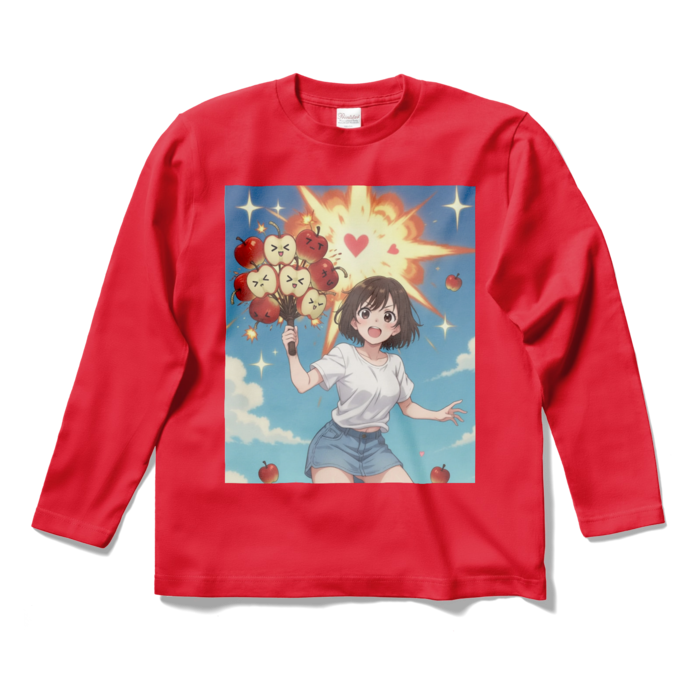 ロングスリーブTシャツ - S - レッド