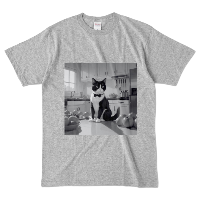 カラーTシャツ - L - 杢グレー (濃色)