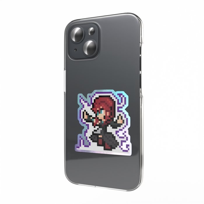 オーロラスマホステッカー - 縦