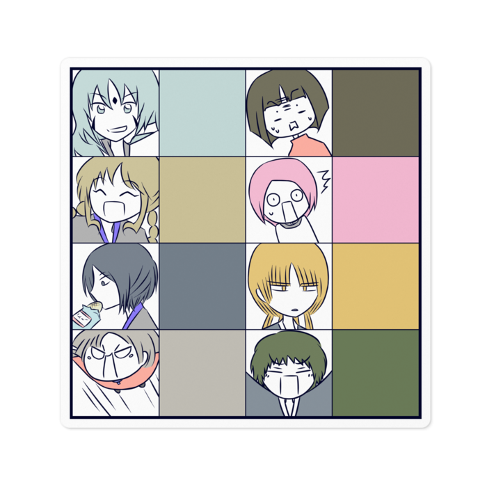 ステッカー - 100 x 100 (mm)