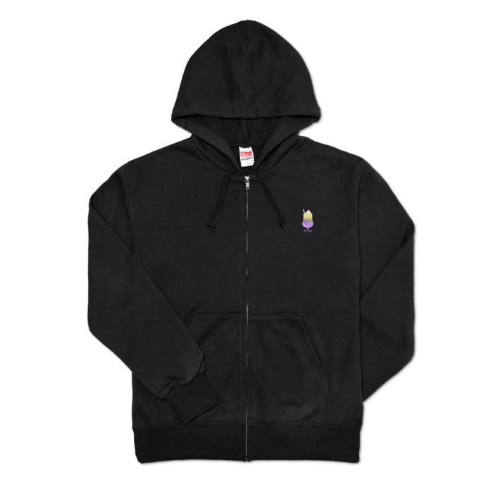 ジップパーカー - M - ブラック