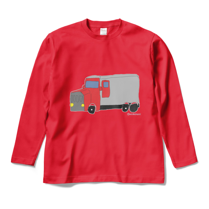 トラックのみver.　ロングスリーブTシャツ - M - レッド