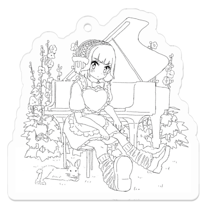 アクリルキーホルダー - 50 x 50 (mm)