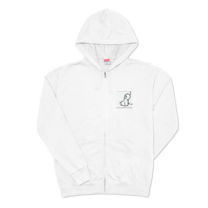 ジップパーカー - XL - ホワイト(1)