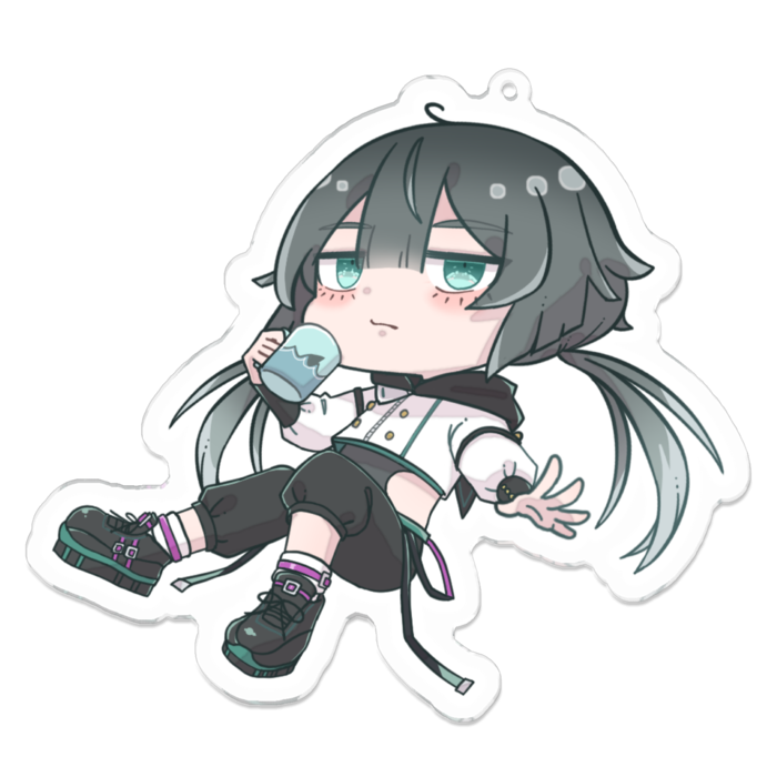 アクリルキーホルダー(コーティング) - 100 x 100 (mm)