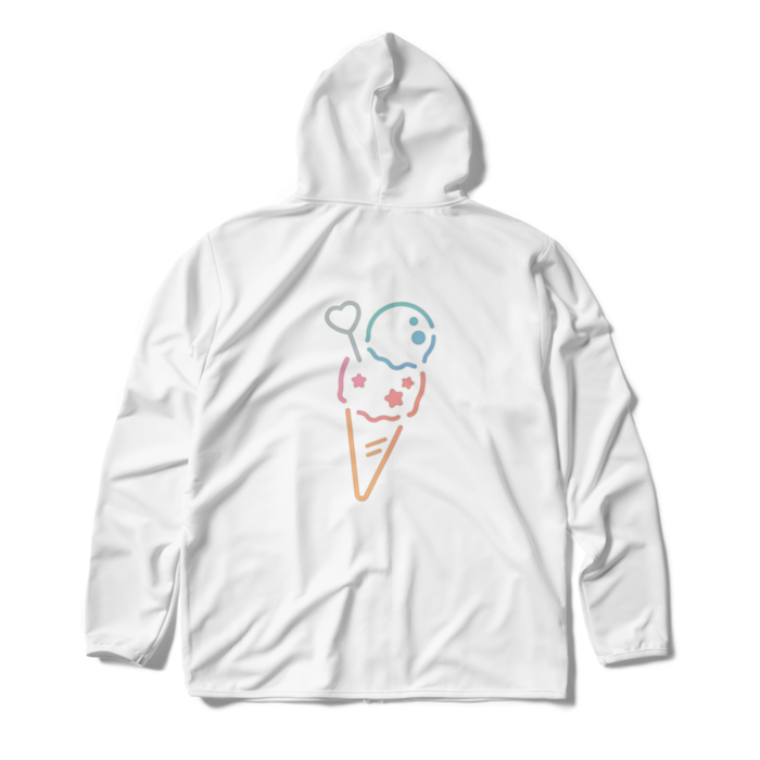 ジップパーカー - XL - ホワイト