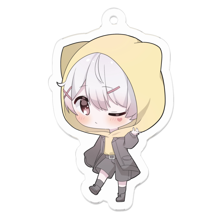 アクリルキーホルダー（コーティング） - 50 x 50 (mm)