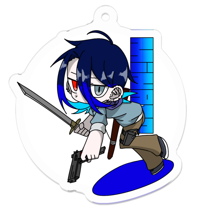 アクリルキーホルダー - 50 x 50 (mm)