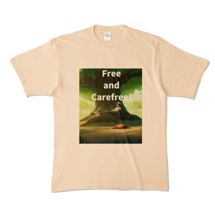 カラーTシャツ - XL - ナチュラル (淡色)