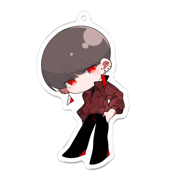 アクリルキーホルダー（コーティング） - 70 x 70 (mm)