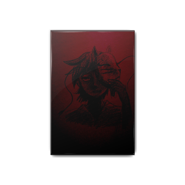 狐面と少年バッジ 赤 夜の底 Booth