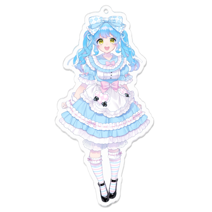 アリスアクリルキーホルダー - 100 x 100 (mm)