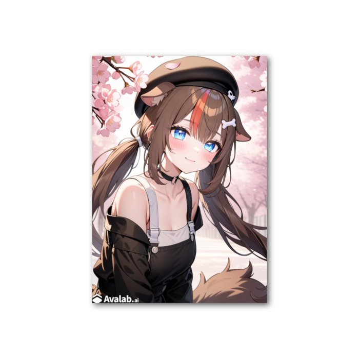 フォト風カード - 縦 - 片面