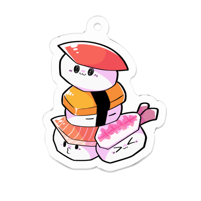 アクリルキーホルダー - 50 x 50 (mm)