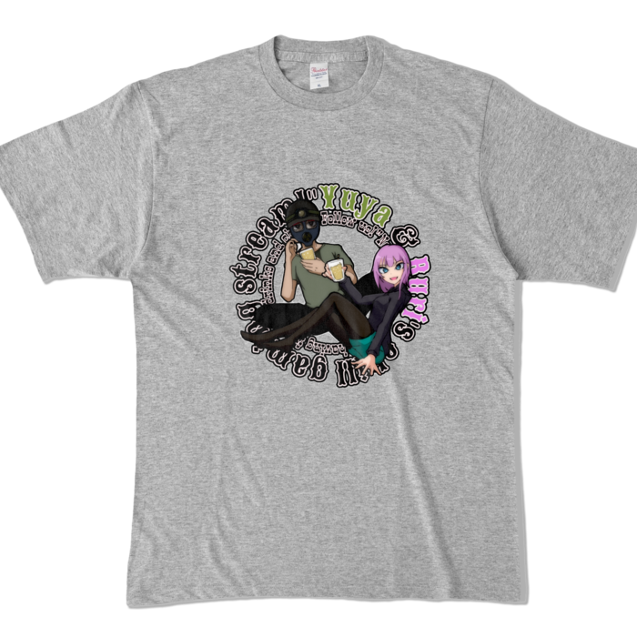 カラーTシャツ - XL - 杢グレー (濃色)
