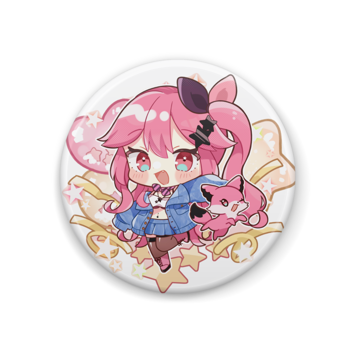 缶バッジ(髪おろしver) - 44mm