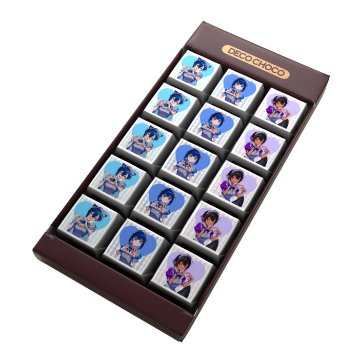 DECOチョコ - 列ごとにデザイン