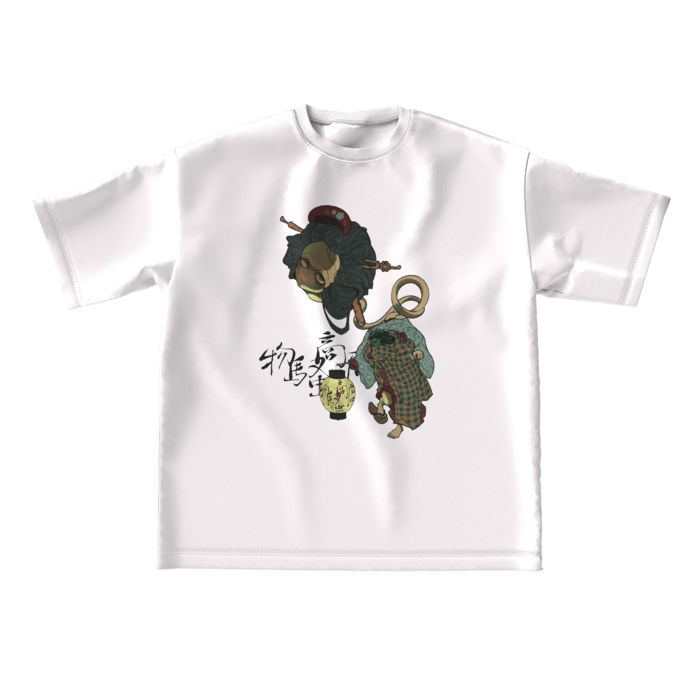 ビッグシルエットTシャツ - L - 正面（白）