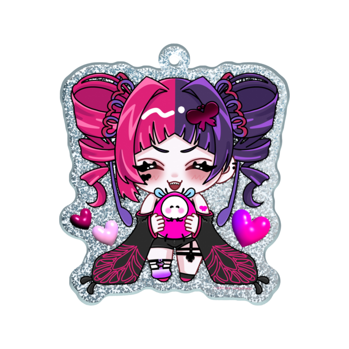 ラメアクリルキーホルダー - 50 × 50mm