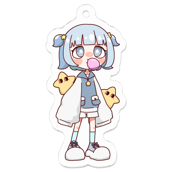 アクリルキーホルダー(コーティング) - 50 x 50 (mm)